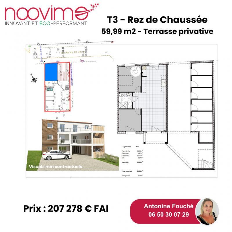 Appartement - 51 m² - 3 pièces