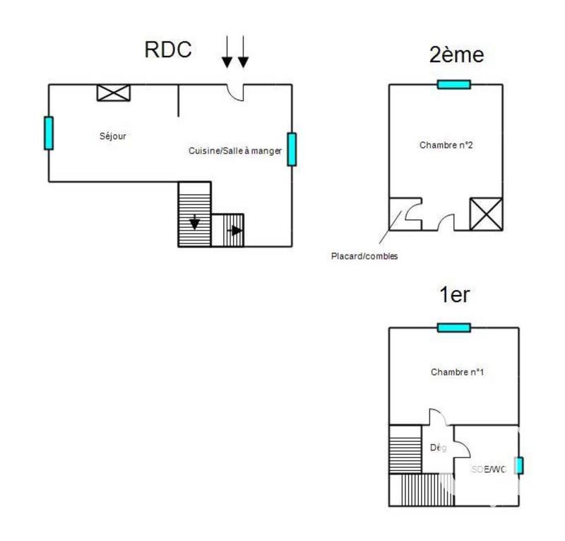 Appartement - 48 m² - 3 pièces