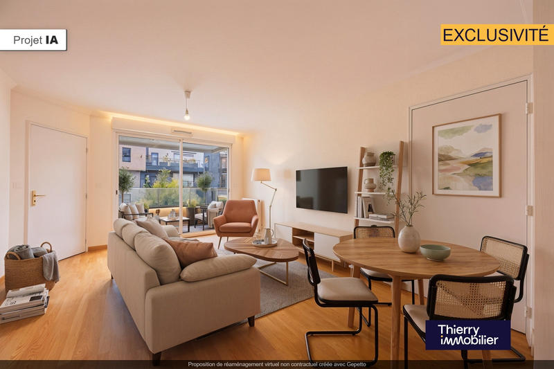 Appartement - 52 m² - 3 pièces