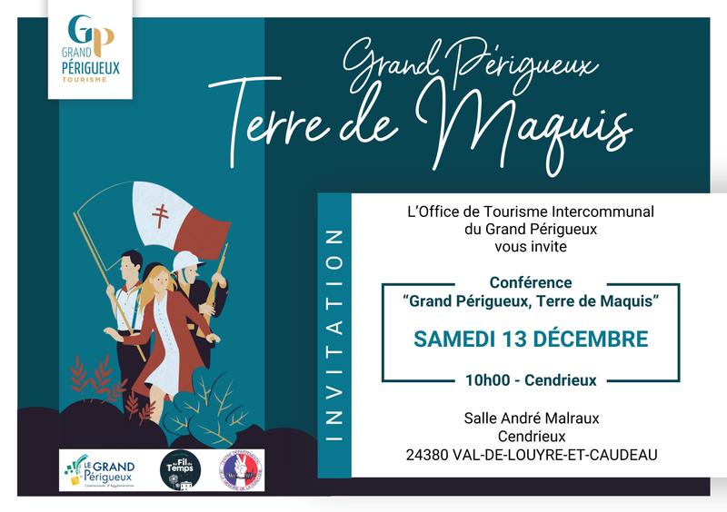 Conférence &quot;Grand Périgueux, Terre de maquis&quot;