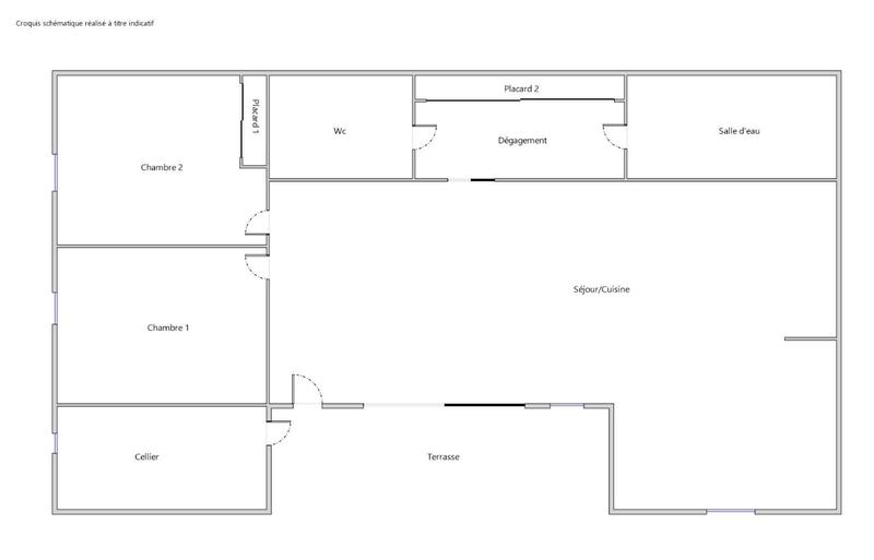 Maison - 85 m² - 3 pièces