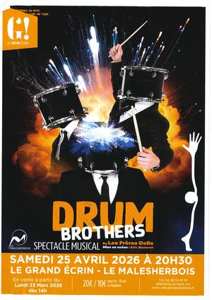 Spectacle musical Drum Brothers par les Frères Colle