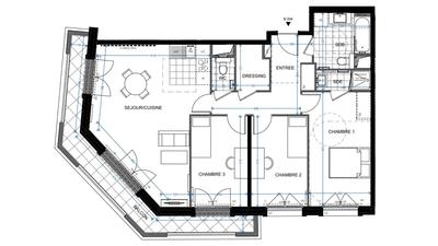 Appartement - 89 m² - 4 pièces