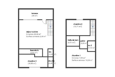 Appartement - 94 m² - 4 pièces