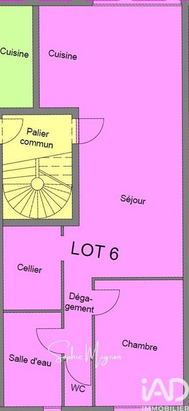 Appartement - 60 m² - 2 pièces