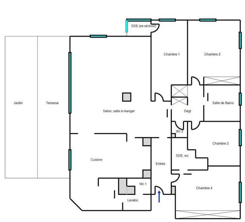 Appartement - 138 m² - 5 pièces