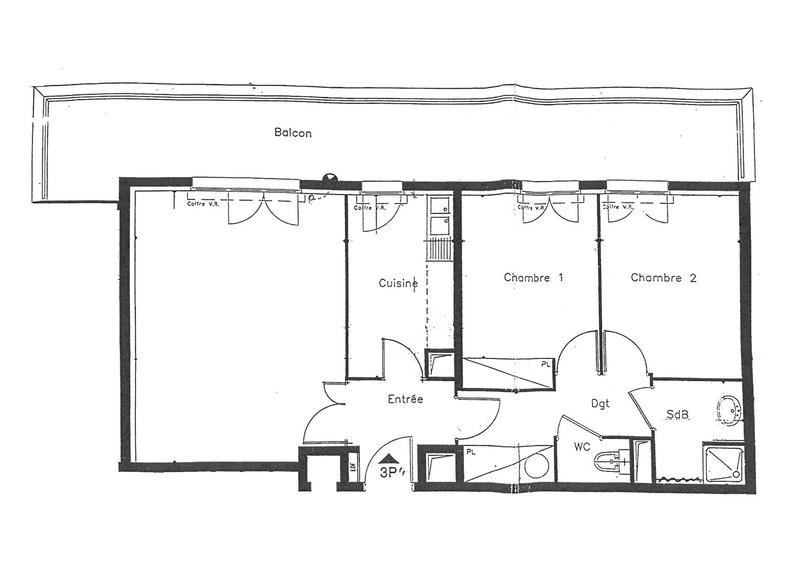 Appartement - 65 m² - 3 pièces