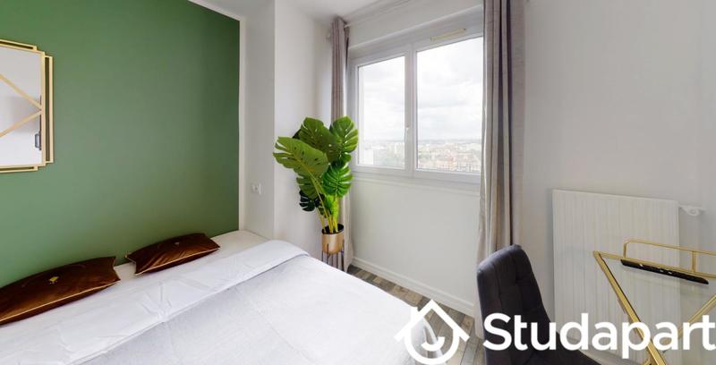 Chambre - 9 m² - 1 pièce