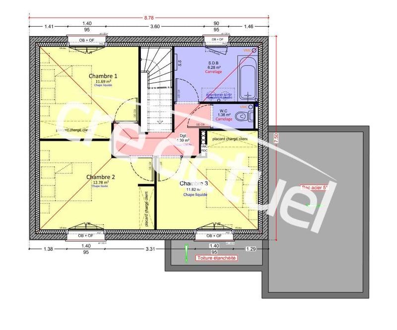 Maison - 103 m² - 4 pièces