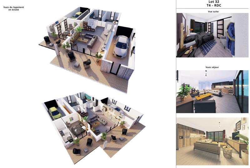 Appartement - 92 m² - 4 pièces