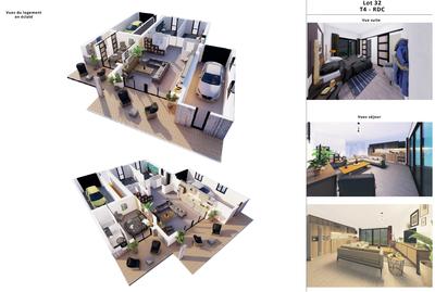 Appartement - 92 m² - 4 pièces