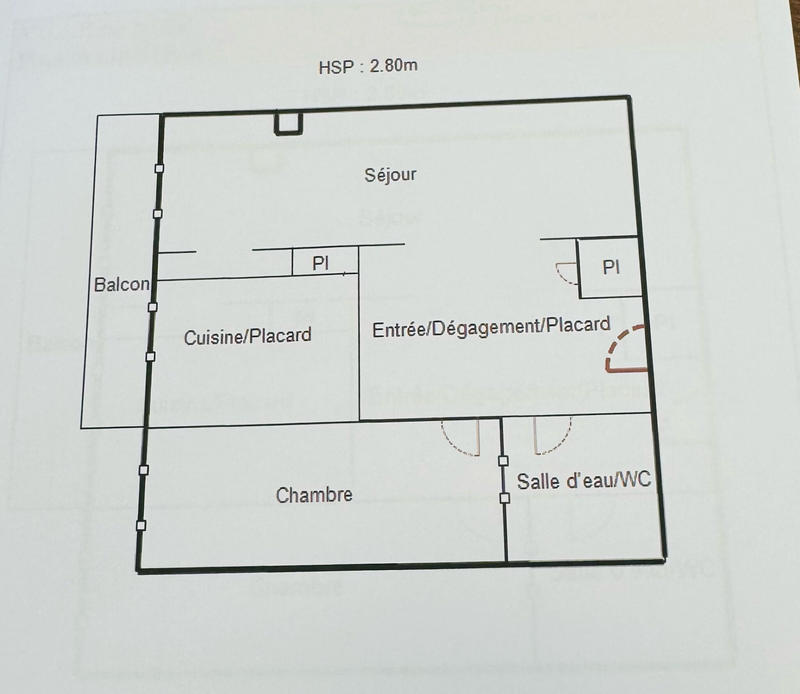 Appartement - 40 m² - 2 pièces