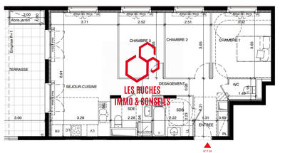 Appartement - 75 m² - 4 pièces