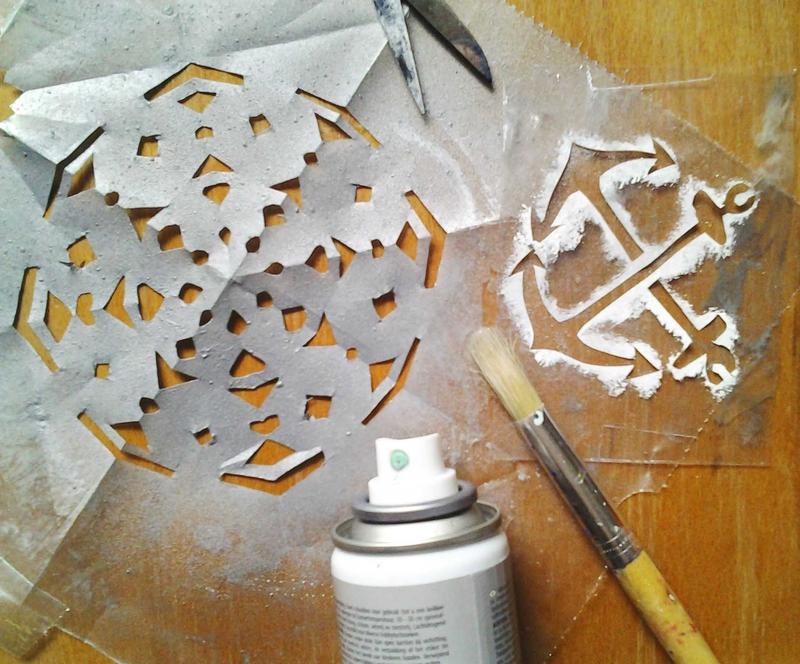 Atelier - Empreintes de givre au pochoir