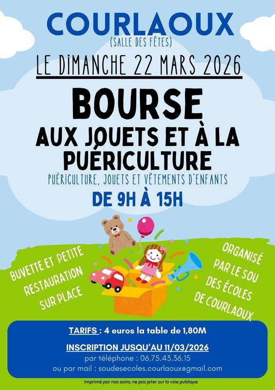 Bourse aux jouets et à la puériculture
