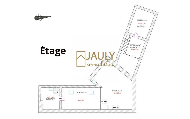 Bureau - 266 m² - 10 pièces