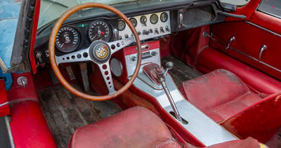 Jaguar E-Type Xke Series I Flat Floor Roadster With a Louvered Bonnet