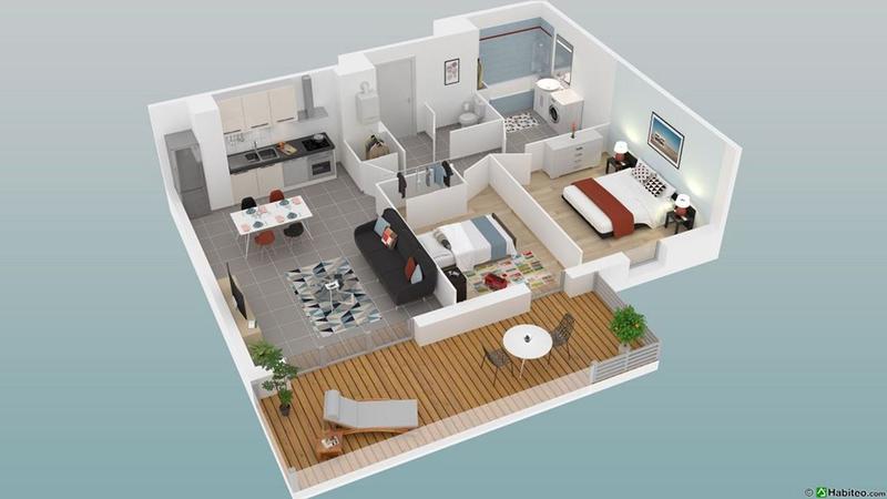 Appartement - 63 m² - 3 pièces