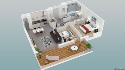 Appartement - 63 m² - 3 pièces