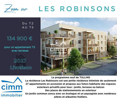 Appartement - 42 m² - 2 pièces