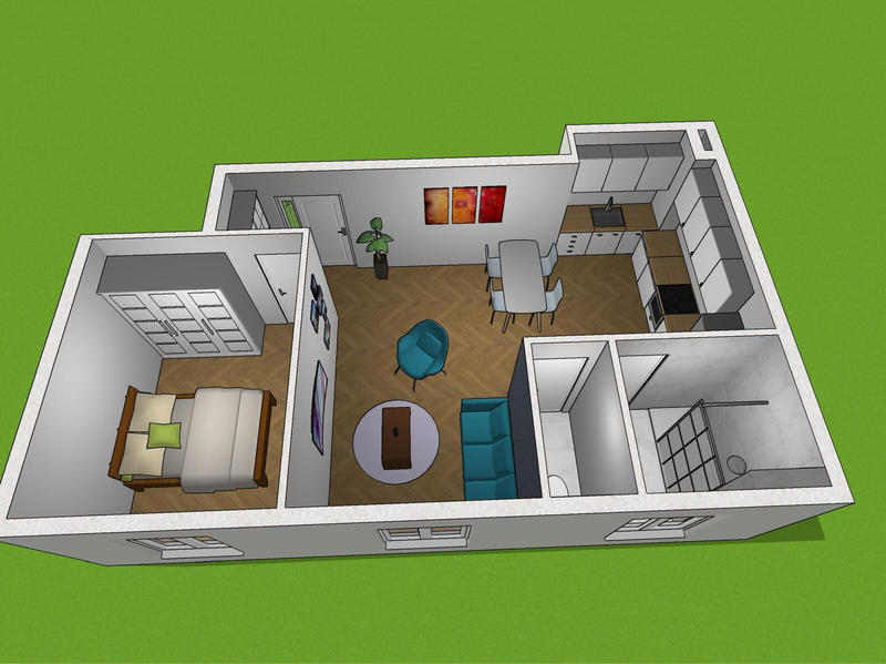 Appartement - 45 m² - 2 pièces