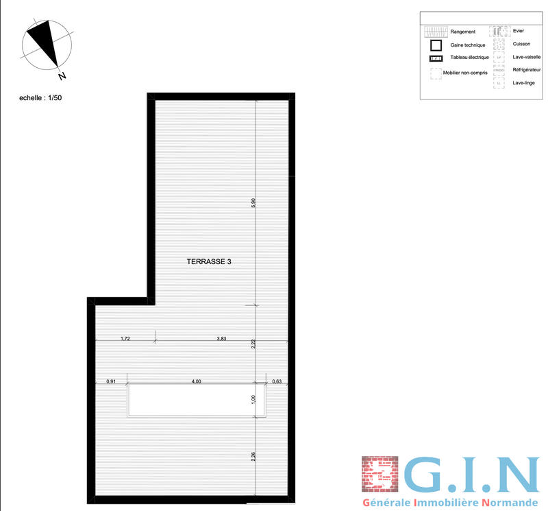 Appartement - 89 m² - 4 pièces