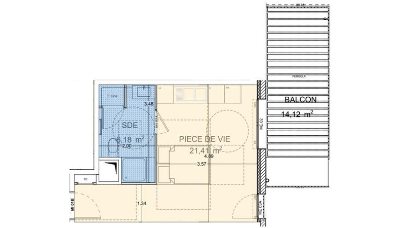Appartement - 28 m² - 1 pièce