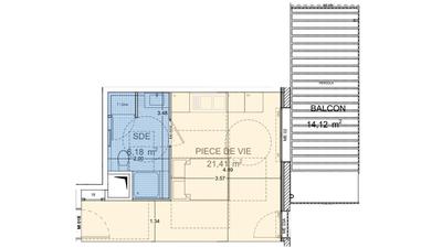 Appartement - 28 m² - 1 pièce