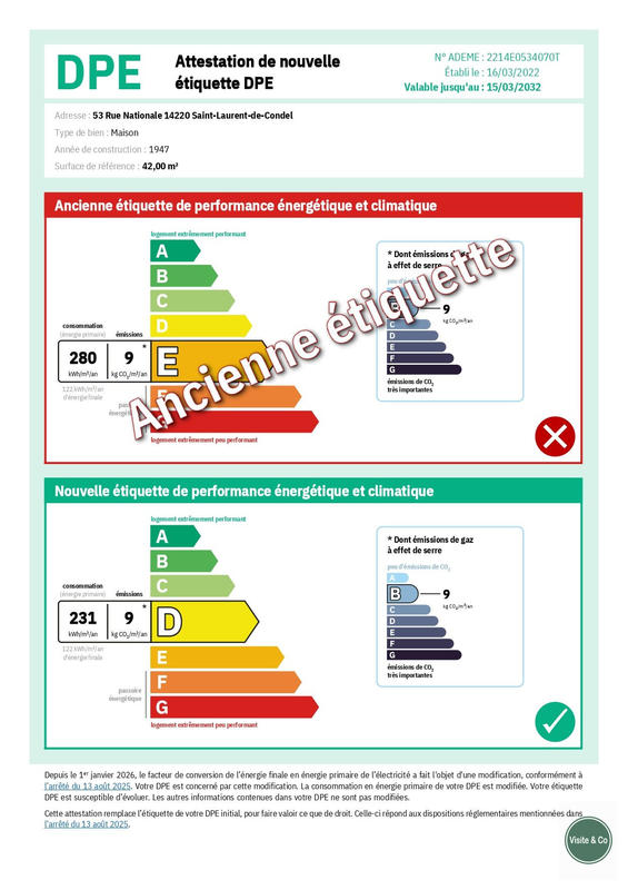 Maison - 43 m² - 3 pièces