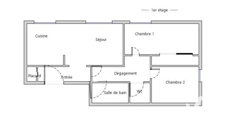 Appartement - 61 m² - 3 pièces