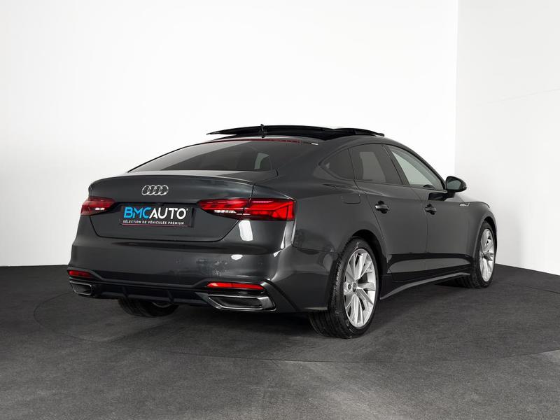 Audi A5 Sportback 35 Tdi 163ch s-Tronic Mhev Ja18 Toit Ouvrant Matrix Led Cuir Chauf Camera Attelage