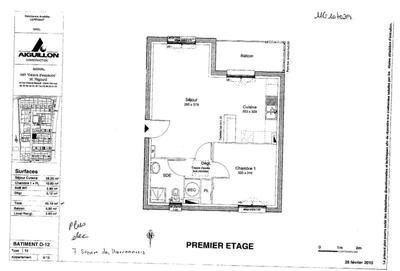 Appartement - 45 m² - 2 pièces