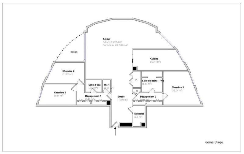 Appartement - 139 m² - 5 pièces