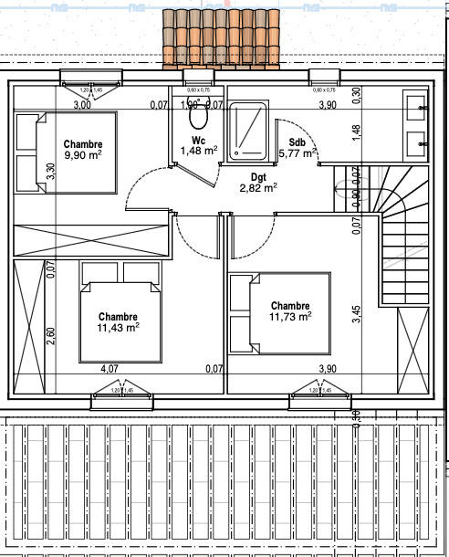 Terrain constructible - 150 m²