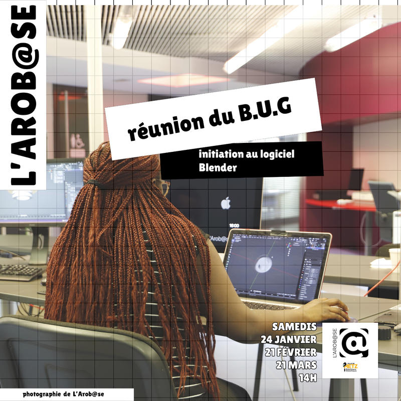Numérique - réunion du Bug - initiation au logiciel Blender