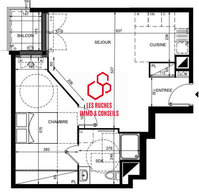 Appartement - 49 m² - 2 pièces