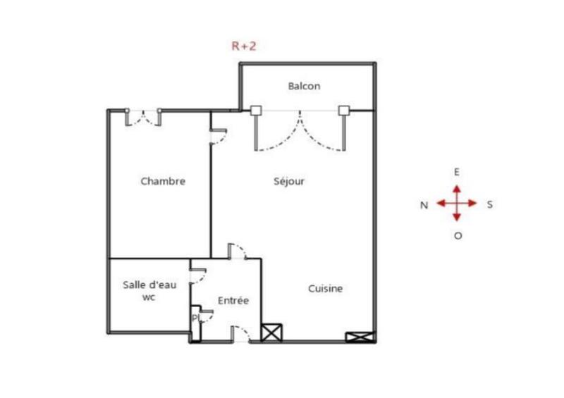 Appartement - 45 m² - 2 pièces