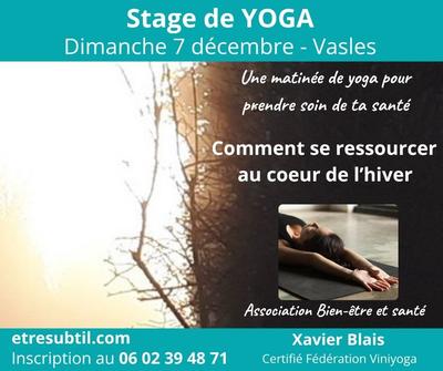 Stage yoga - se ressourcer au coeur de l'hiver