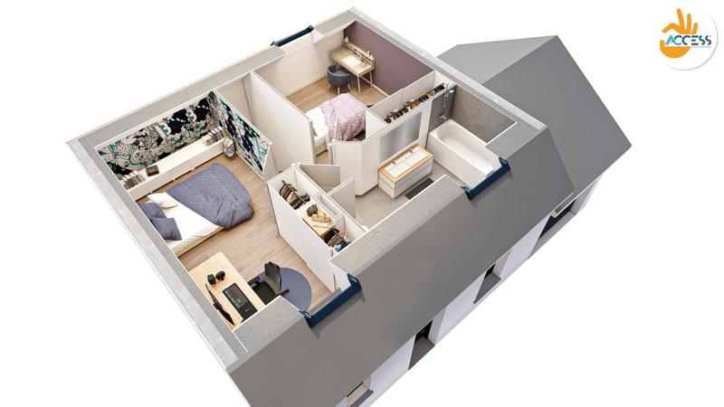 Maison - 70 m² - 5 pièces