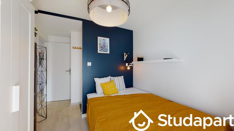 Chambre - 9 m² - 1 pièce