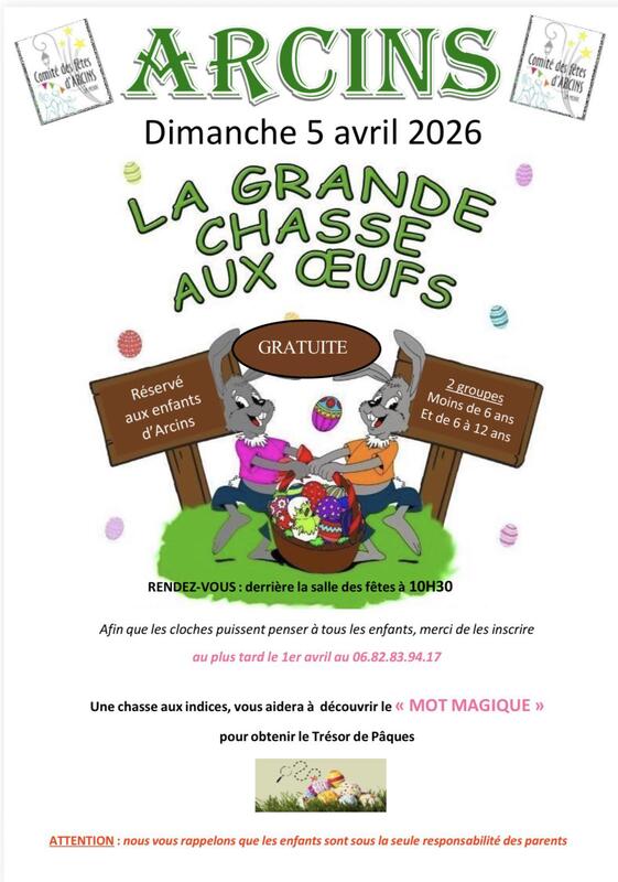Chasse aux oeufs à Arcins