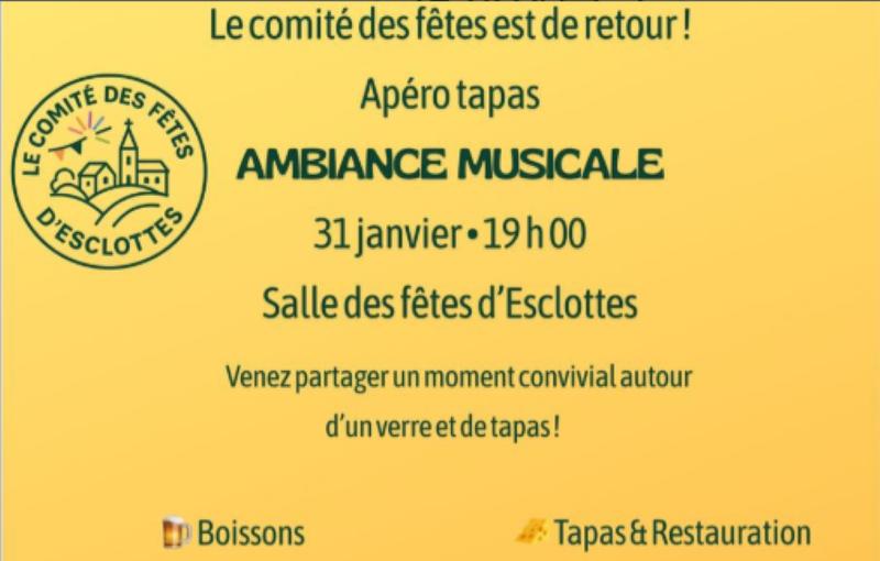 Le Come Back du comité des fêtes d'Esclottes
