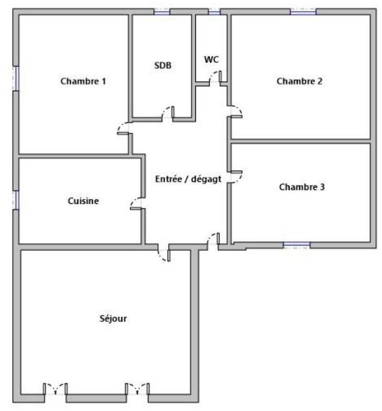 Appartement - 73 m² - 4 pièces