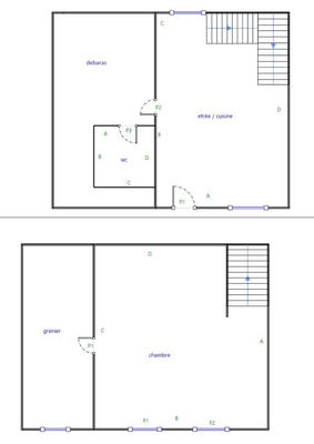 Maison - 100 m² - 3 pièces