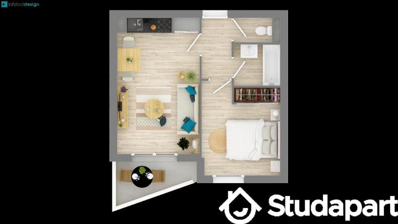 Appartement - 35 m² - 2 pièces