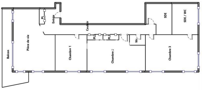 Appartement - 117 m² - 5 pièces