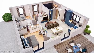 Maison - 65 m² - 5 pièces