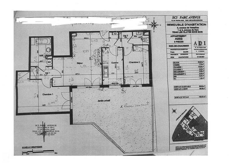 Appartement - 69 m² - 3 pièces