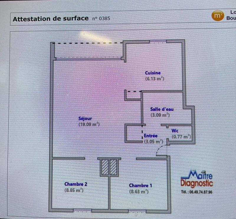 Appartement - 50 m² - 3 pièces