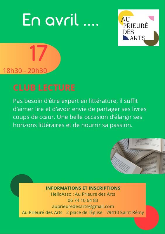 Club lecture au Prieuré des Arts à Saint-Rémy